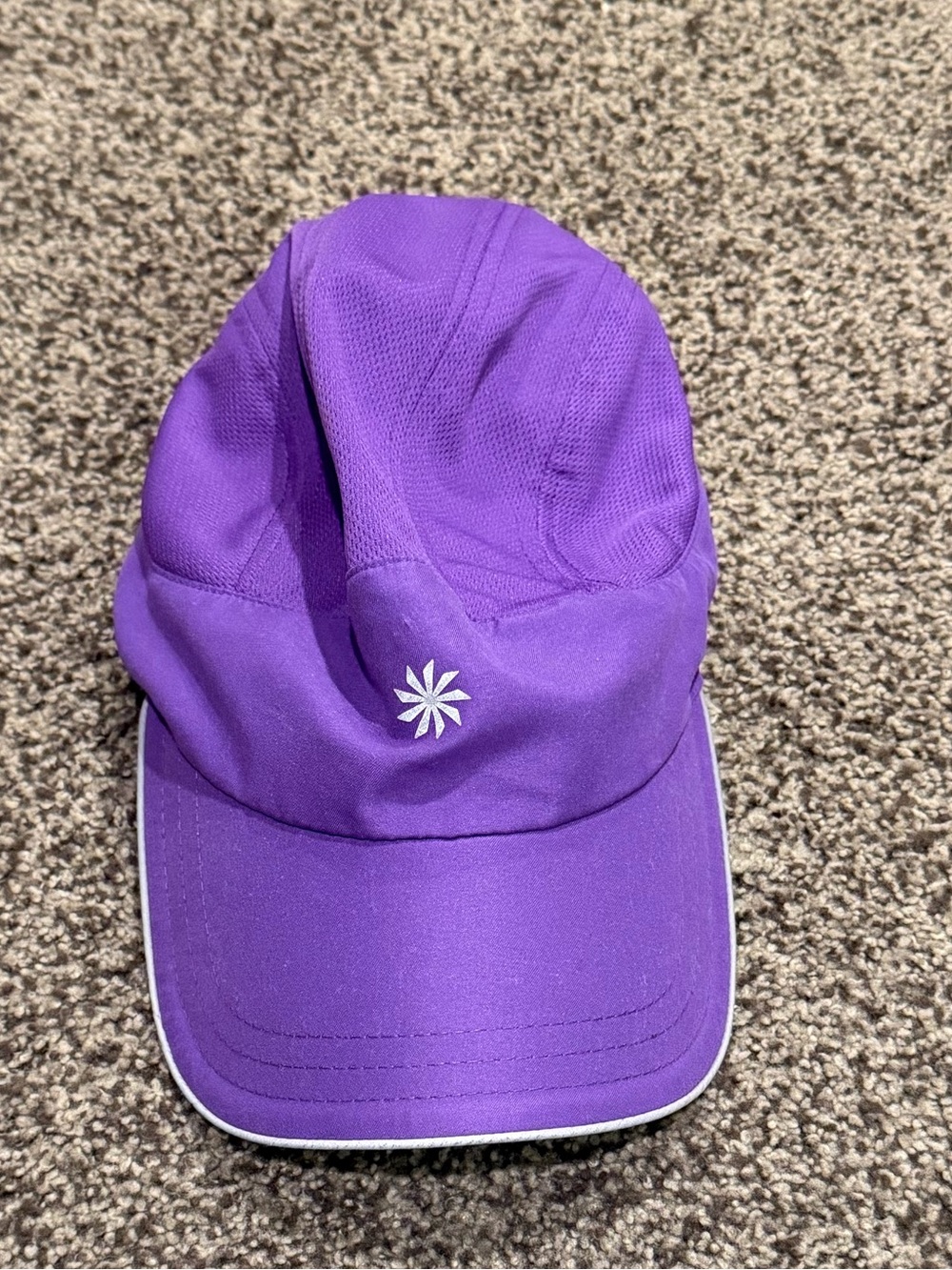 Athleta Purple Performance Baseball Cap with Reflective Trim